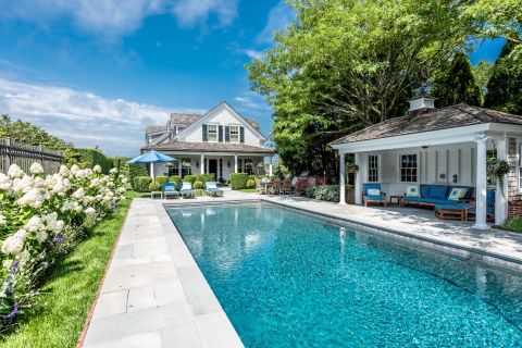 Gunite Heated Pool, Cabana, Stone Patio, Built in Hot Tub, Dining Seats 8